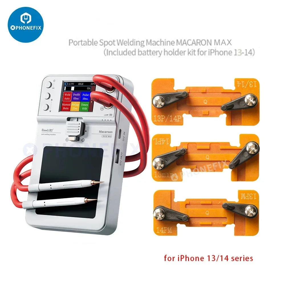 Qianli Macaron Max 2 Spot Welding Machine Adjustable 6 Speed Pulse Time Micro Spot Welder for Phone 11-15PM Battery repair tools
