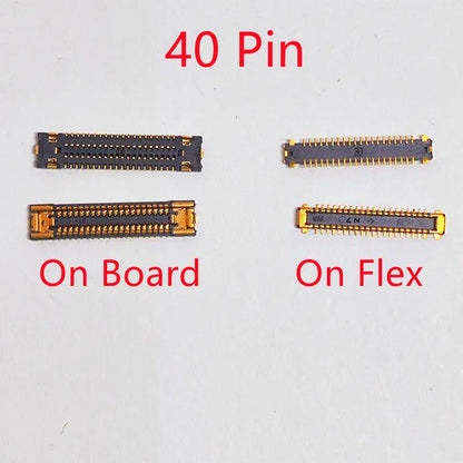 10 Conectores Flex FPC para Pantalla LCD Samsung Galaxy M51/S20 FE (40 Pines)