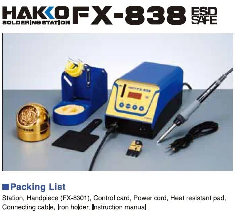 HAKKO FX-838 Soldering Station 100% Original 110V/220V Professional 150W Electronic Welding Station for SMD PCB IC Repair Tools