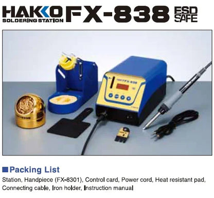 HAKKO FX-838 Soldering Station 100% Original 110V/220V Professional 150W Electronic Welding Station for SMD PCB IC Repair Tools