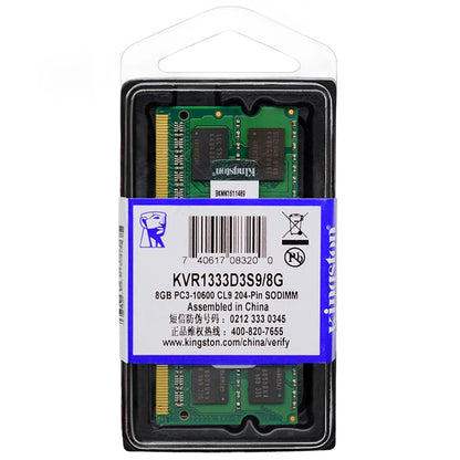 Memoria RAM Kingston Laptop DDR3/DDR3L (4GB/8GB, 1066/1333/1600/1866MHz) SO-DIMM PC3-8500/10600/12800 Doble Canal Notebook