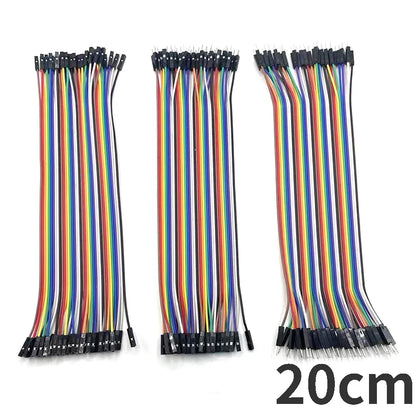 Cable Jumper Dupont (40 Unidades) Macho-Macho / Hembra-Hembra / Macho-Hembra para Arduino DIY Kit