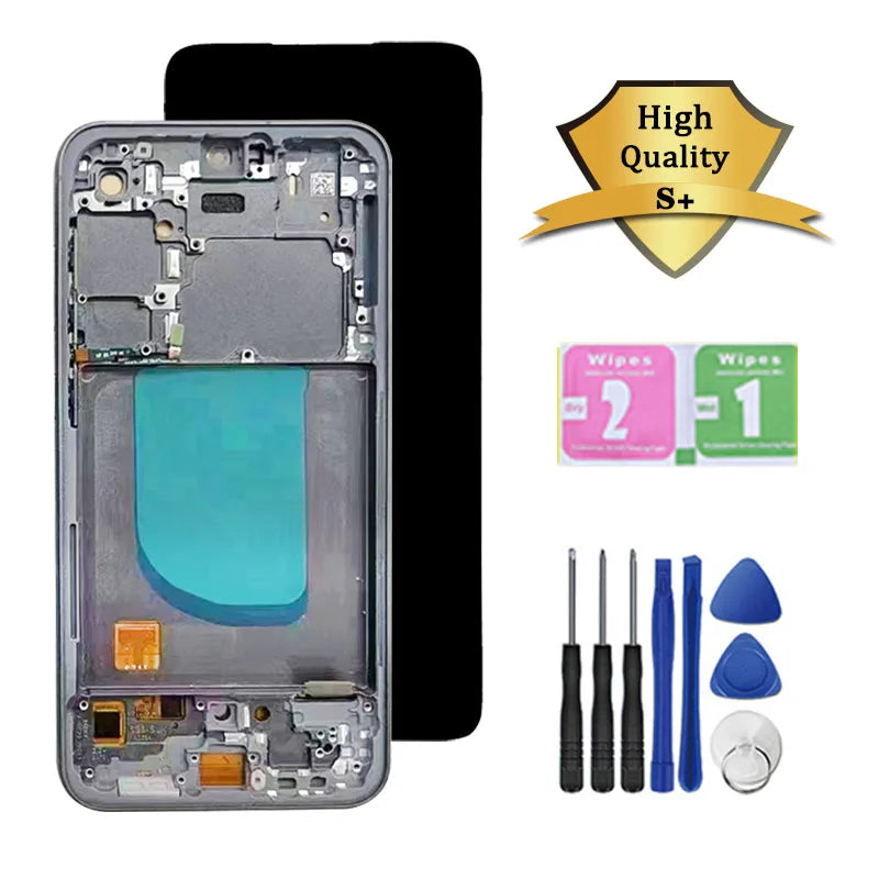 Pantalla Super AMOLED con Marco y Digitalizador Táctil para Samsung Galaxy S23 FE 5G (S711B/DS/U/W/O)