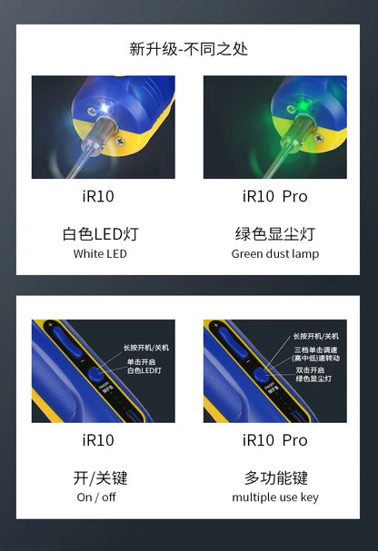 Herramienta Eléctrica Removedora Pegamento OCA Mechanic (IR14/IR13/IR10 PRO) con Lámpara Polvo Verde y Pantalla LED