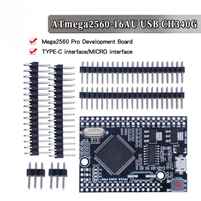 Placa Mega 2560 PRO MINI Micro 5V (Embed, CH340G, ATmega2560-16AU) con Headers Macho compatible Arduino Mega