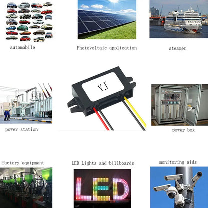 Convertidor Buck DC-DC 15V-100V a 12V (1A-10A) Step-Down Regulador Voltaje Transformador Auto