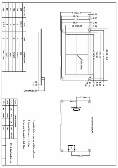 Pantalla Táctil Inteligente HMI DWIN 4.3" (480x272) TFT LCD - Bajo Costo