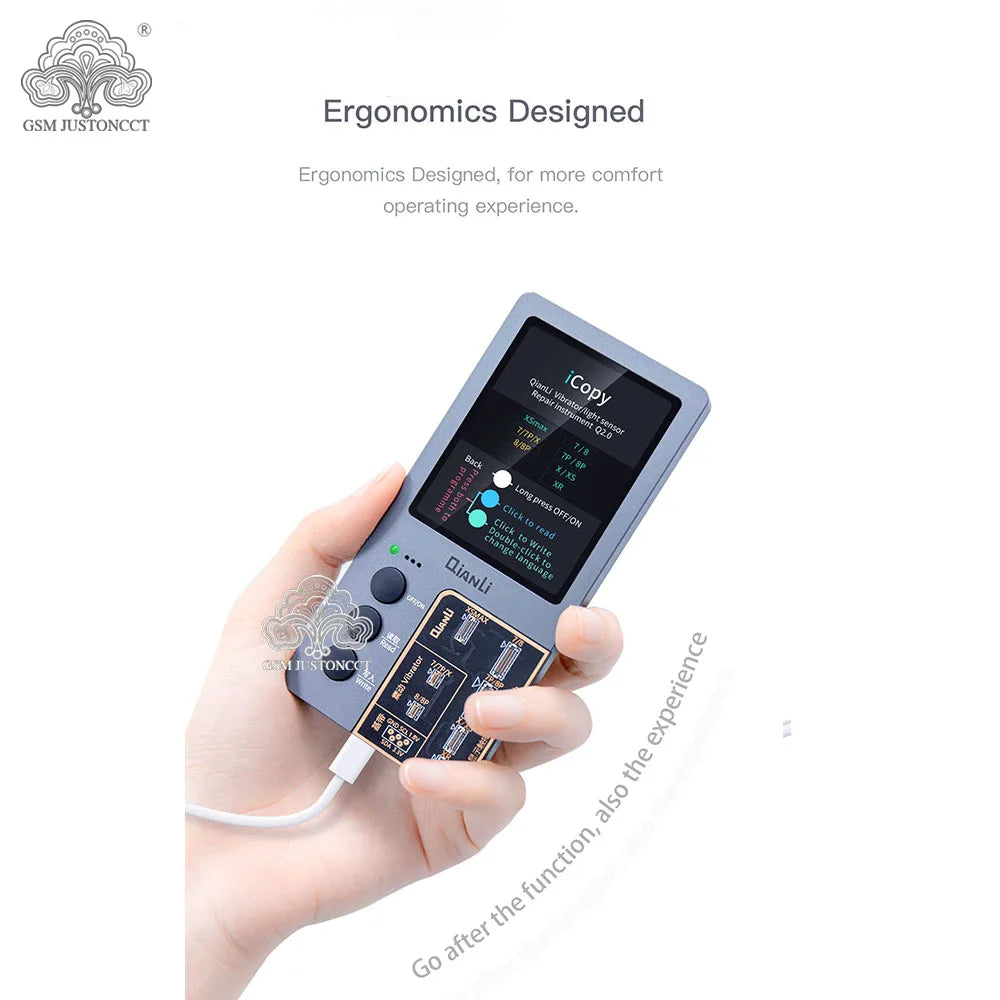ICopy Plus 2 True Tone Light Sensor, Battery Repair, 8 X XS MAX XR 11 Pro Max, Vibrate Read and Write, Recovery Programmer, 2.2