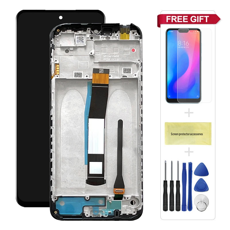 6.71" For Xiaomi Redmi 10C LCD Display Touch Screen Digitizer Assembly With Frame For Redmi 10C 220333QBI Lcd Screen