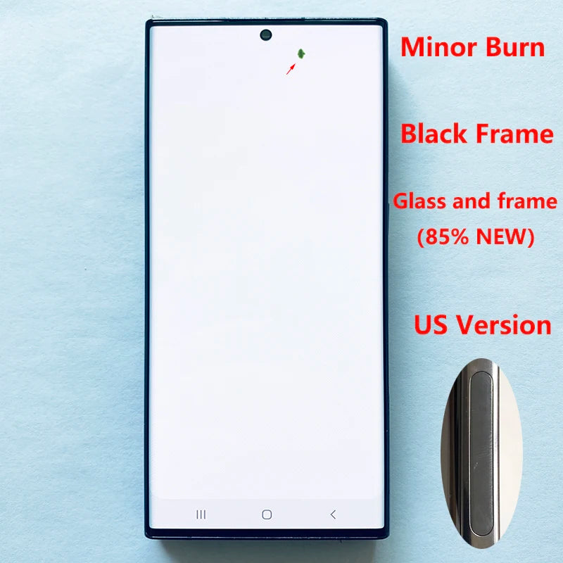 Pantalla 6.8" Super AMOLED con Marco y Digitalizador Táctil para Samsung S22 Ultra 5G (S908/S908U/S908B) (Con Defecto Estético)