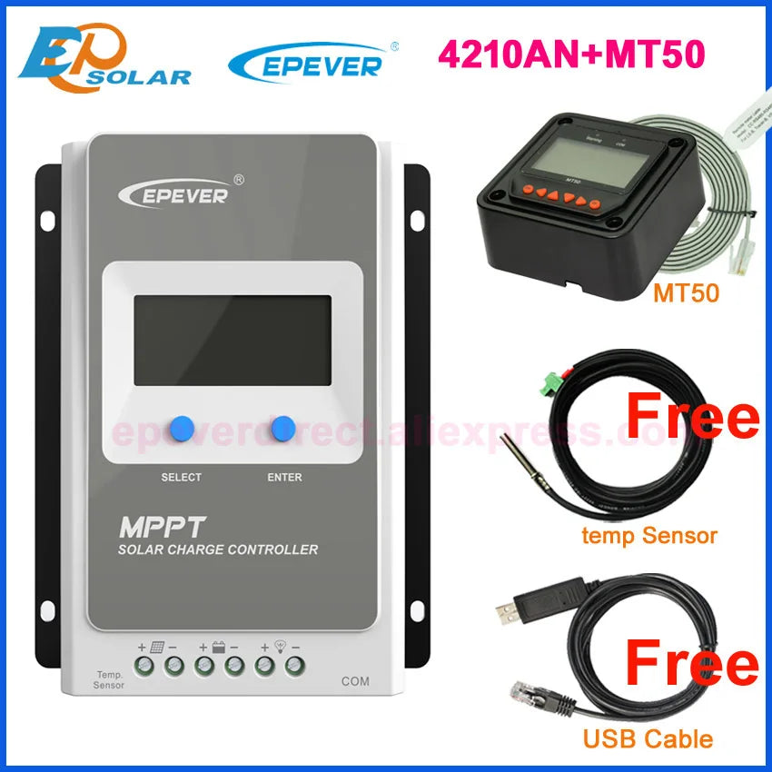 EPEVER Tracer MPPT 10A 20A 30A 40A 12v 24V Solar Charger Controller Tracer3210AN 2210AN Tracer4210AN 2206AN Tracer1206AN