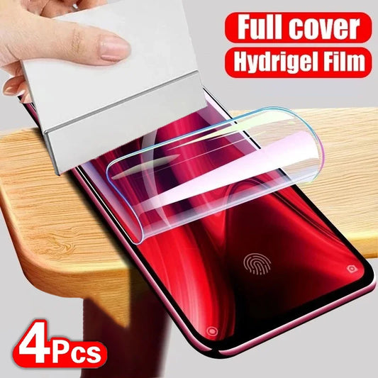 4Pcs Hydrogel Film For Motorola Edge 50 30 Ultra 40 Pro Neo Screen Protector For Motorola G84 G54 G24 G14 Soft Protection Film
