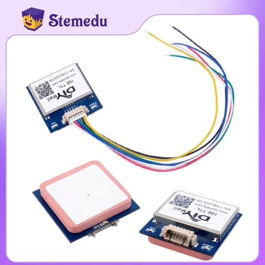Módulo GPS VK16E (G28U7FTTL) G-Mouse (Antena Cerámica, TTL 9600bps, Flash Integrado) para Control Vuelo / Navegación Vehicular