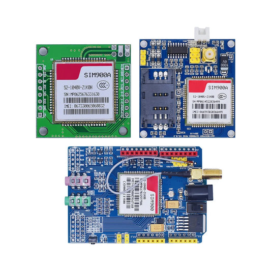 Kit Placa Módulo Transmisión Datos Inalámbrica GSM/GPRS SIM900A / SIM900 Mini V4.0 con Antena (Refurbished, C83 AEAK)