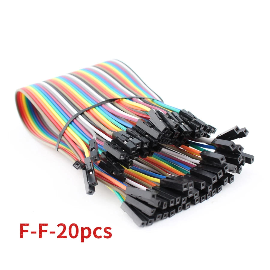 Cable Dupont 20cm (20-40 Unidades) Macho-Macho / Hembra-Hembra / Macho-Hembra para Protoboard DIY