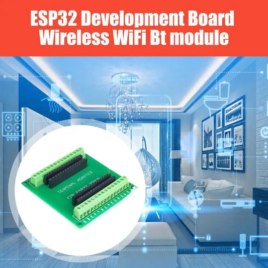 Placa Desarrollo ESP32 (30 Pines, ESP32-WROOM-32S/32D) Módulo Inalámbrico WiFi Bluetooth Doble Núcleo Bajo Consumo