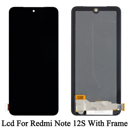 2303CRA44A 23030RAC7Y 2303ERA42L Premium Super AMOLED For Xiaomi Redmi Note 12S Display Touch Screen Digitizer Panel Assembly