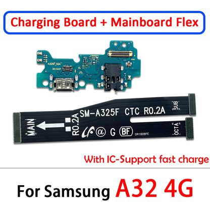 Flex Cable Carga USB para Samsung A22/A32/A42 (4G/5G) - Repuesto Conector Dock (Testado)
