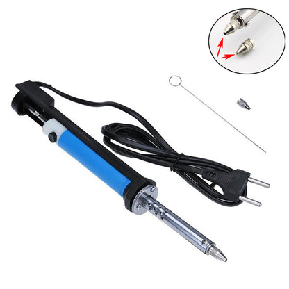 Pluma Succión Estaño Eléctrica AC 110V/220V (Cautín 30W) Máquina Desoldadora Succión Vacío PCB Herramienta Soldadura