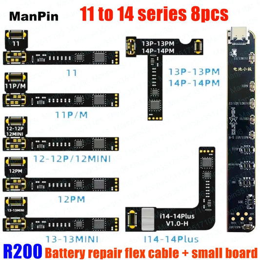 Placa Reparación Batería R200 + Flex - Tester Recuperación True Tone Pantalla (iPhone 11 a 14 Pro Max)