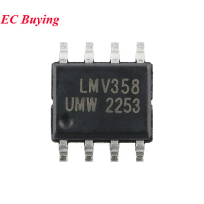 Lote 10/20 Pcs Amplificador Operacional Dual Bajo Consumo Rail-to-Rail LMV358IDR (LMV358) SOP-8