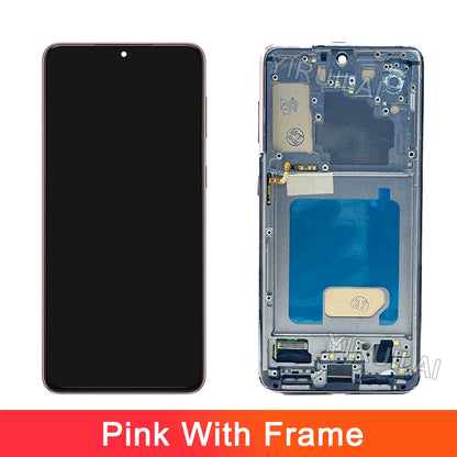 Pantalla de visualización S21 probada para Samsung Galaxy S21 5G SM-G991B SM-G991B/DS pantalla LCD montaje de pantalla táctil reemplazo del digitalizador