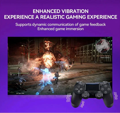 Mando Joystick Inalámbrico Bluetooth para PS4 Slim/Pro/PC/iOS/Android (Doble Vibración)