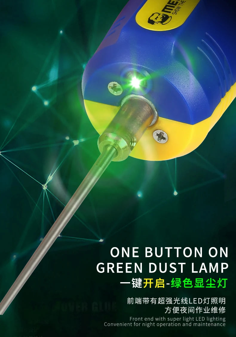Herramienta Eléctrica Removedora Pegamento OCA Mechanic (IR14/IR13/IR10 PRO) con Lámpara Polvo Verde y Pantalla LED