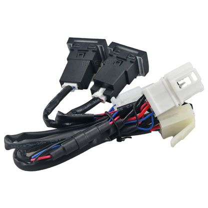 Cargador Auto Rápido QC3.0 + USB-C PD Socket Interfaz con Botón para VW Polo (2011-2013)