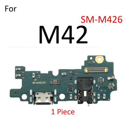 Placa Puerto Carga Rápida USB con Micrófono y Flex para Samsung Galaxy M42/M51/A51/A52/A71/A72/A90 4G/5G