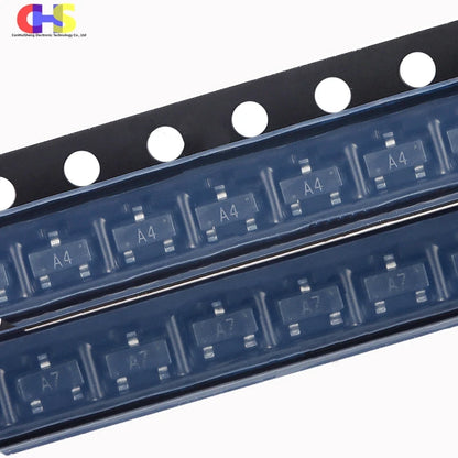 Lote 100 Pcs Diodos Switching BAV70 (A4) / BAV99 (A7) SMD SOT-23 70V 0.2A