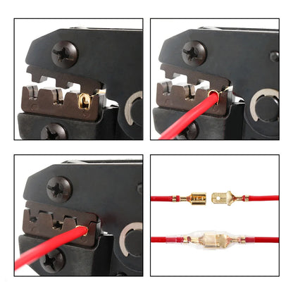 Set Conector Terminal Crimp Pilers Prensa Frío Cable Eléctrico (2.8/4.8/6.3mm, Enchufe Resorte Universal Aislado SN48B) (135/270 Piezas)