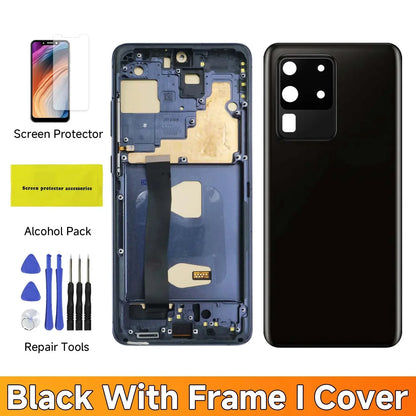 Conjunto de pantalla TFT S20 Ultra para Samsung Galaxy S20 Ultra 5G G988 G988U pantalla Lcd pantalla táctil Digital con marco