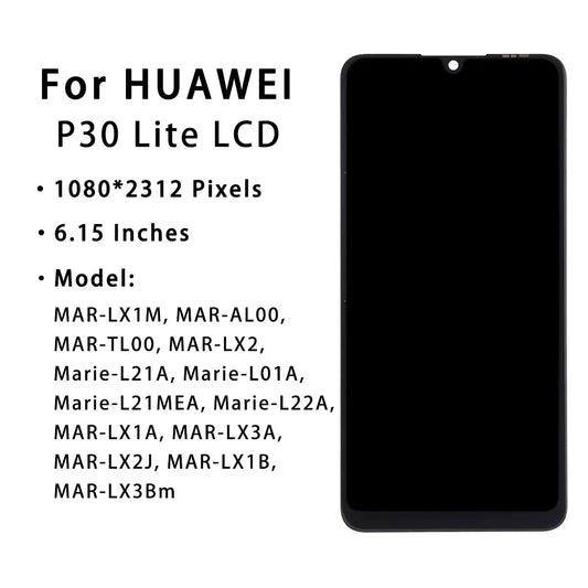OEM LCD For HUAWEI P30 Lite Display LCD Screen Digitizer Assembly Replace For HUAWEI P30 Lite Nova 4e MAR-LX1A LX2 LX3A Screen