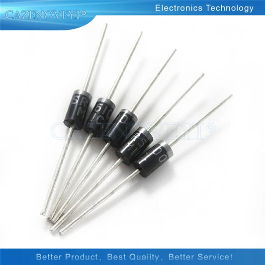 Diodo Schottky THT SR5100 (SB5100) 5A 100V DO-27 - Lote 20 Piezas