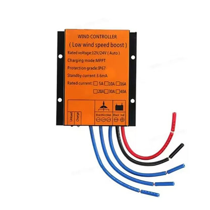 Controlador Carga Eólica MPPT Alta Calidad 12V/24V Auto Función Fuente Dual Estable (1000W-5000W)