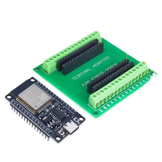 Placa Desarrollo ESP32 (30 Pines, ESP32-WROOM-32S/32D) Módulo Inalámbrico WiFi Bluetooth Doble Núcleo Bajo Consumo