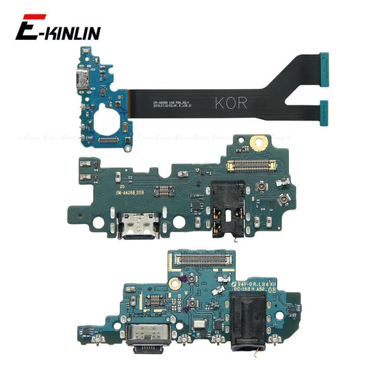Placa Puerto Carga Rápida USB con Micrófono y Flex para Samsung Galaxy M42/M51/A51/A52/A71/A72/A90 4G/5G