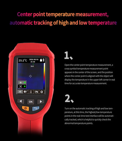 Termógrafo UNI-T UTi32 Alta Temperatura (-20~1000°C) - Cámara Termográfica Prueba Tuberías Calefacción Suelo