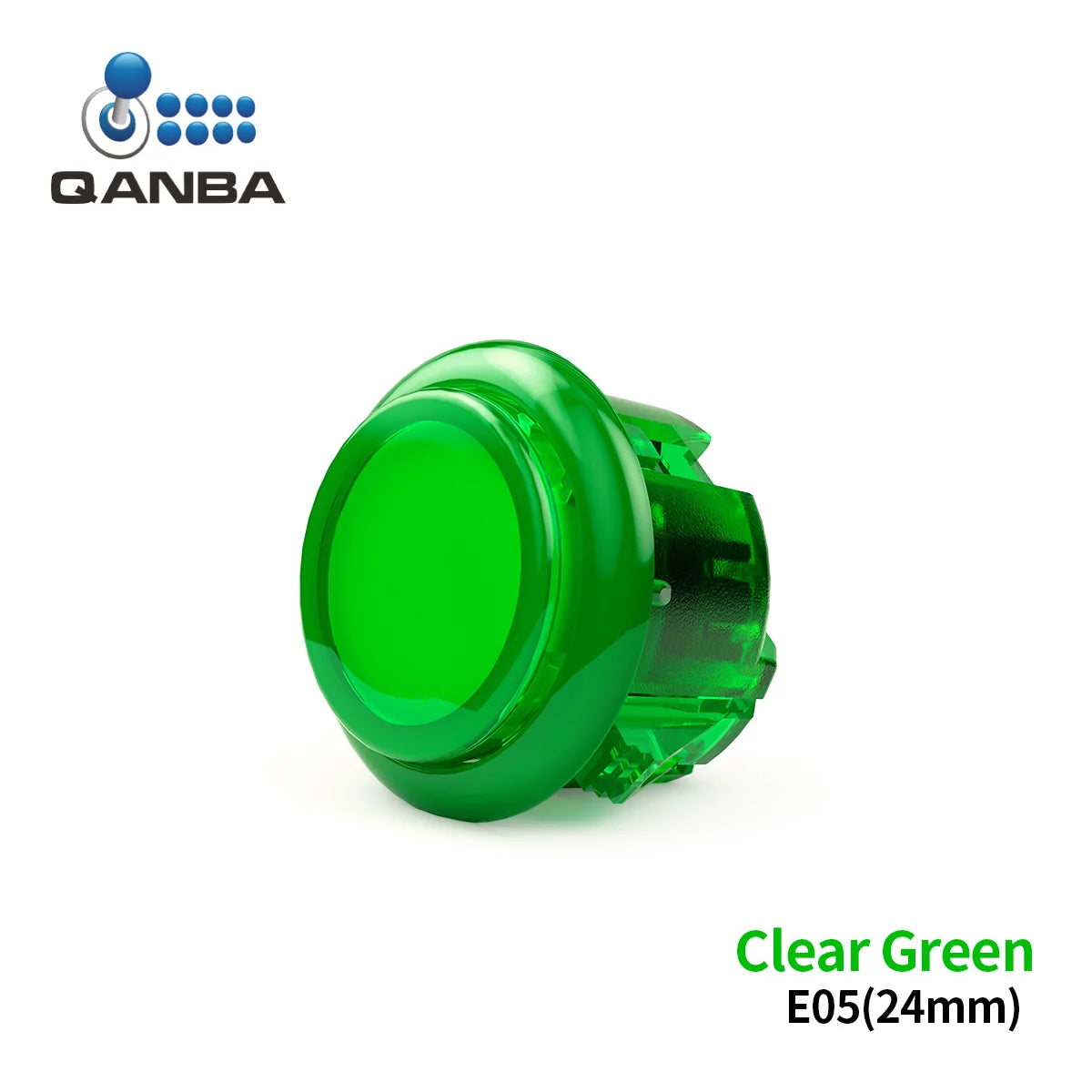 Botón Pulsador Mecánico Silencioso Qanba Gravity KS (24mm/30mm) Snap-in para Arcade (En Caja)