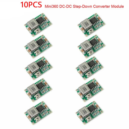Lote 10 Pcs Mini Convertidor Buck DC-DC MINI360 + Módulo Boost MT3608 DC-DC Ajustable
