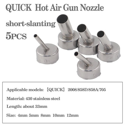 Quick original nozzle 2008 858D 858A 705 BGA soldering station/heat gun special rotary air nozzle