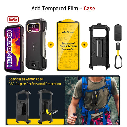 Celular Rugged Ulefone Armor 27T Pro 5G con Cámara Térmica FLIR® - 10600mAh, Android 14, 24GB/256GB, NFC