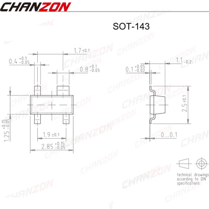 Lote 10 Pcs MOSFET/Transistor Darlington SOT-143/TO-252 (BF998, AOD452, AOD472, AOD409, MJD122)