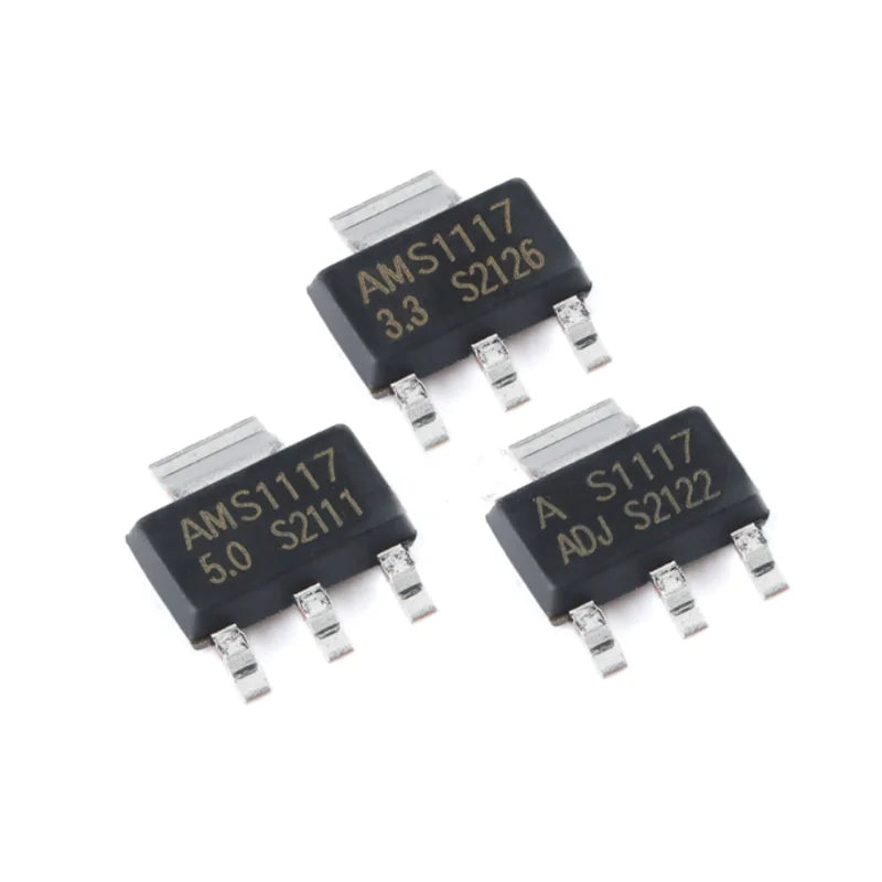 Regulador Voltaje AMS1117 (3.3V / 5.0V) SOT-223 (50 Unidades)