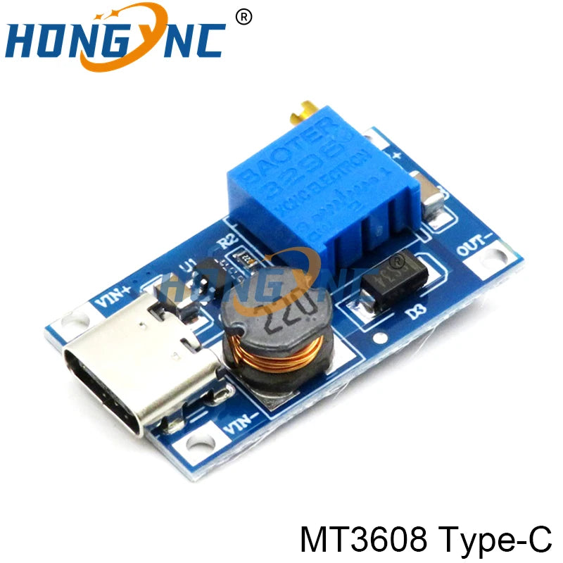 Módulo Fuente Alimentación Estabilizada Ajustable Boost/Buck DC-DC 2A/3A (LM2596S / MT3608 / MP1584EN)