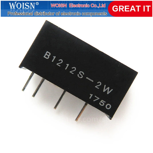 Módulo Fuente Alimentación Regulada Aislada DC-DC B1212S 1W/2W 12V a 12V DIP-4/SIP-4