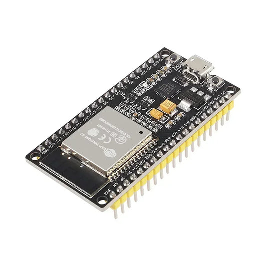 Placa Desarrollo ESP32 (30/38 Pines, ESP32-WROOM-32D/32U/32S) Módulo Inalámbrico WiFi + Bluetooth Doble Núcleo Bajo Consumo