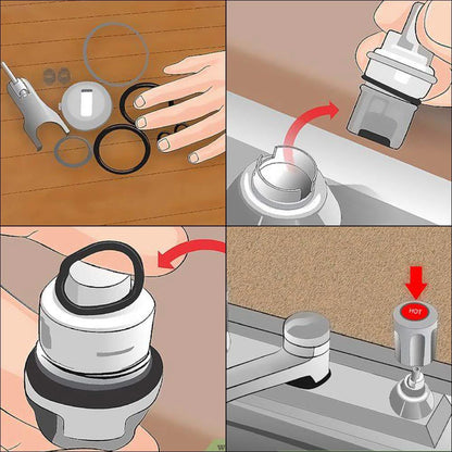 Set Surtido O-Rings Goma Nitrilo 32 Tamaños Universales (Junta Sello) para Plomería/Automotriz/Grifo Reparación (225/419 Piezas)