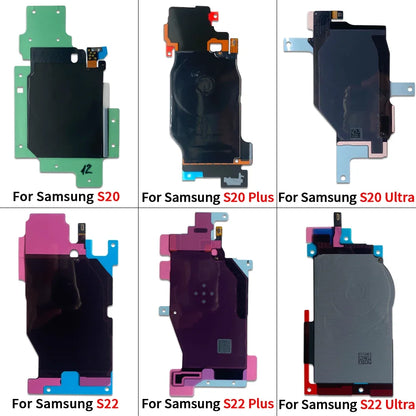 Bobina Carga Inalámbrica con Módulo NFC y Flex para Samsung Galaxy S20/S21/S22/S23 FE/Plus/Ultra (Repuesto)